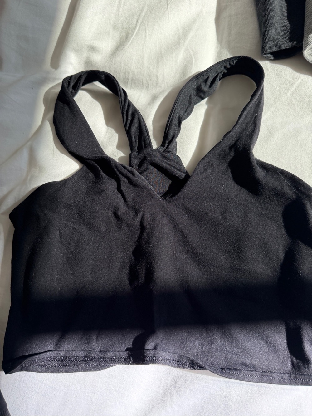 Black Crisscross Strap Bra